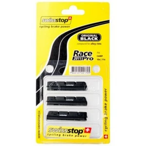 4 Cartouches/patins De Frein SWISSSTOP RACE PRO Original Black Campagnolo Alu 2 4 Cartouches/patins De Frein SWISSSTOP RACE PRO Original Black Campagnolo Alu – Image 2