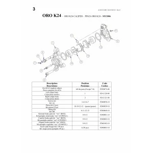 Kit Vis Etrier FORMULA FD40058-10 ORO K24 2006-07 / BIANCO 2007/ Caliper Screw 2 Kit Vis Etrier FORMULA FD40058-10 ORO K24 2006-07 / BIANCO 2007/ Caliper Screw – Image 2