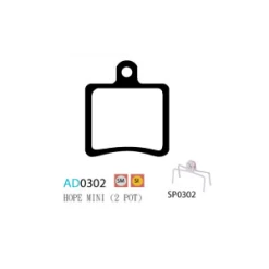 Plaquettes ASHIMA AD0302-SM Semi Metal HOPE Mini / Enduro 2001/2003 -Promos Velo Sprinter Magasin plaquettes ashima ad0302 sm semi metal hope mini enduro 20012003 1
