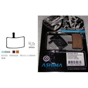 Plaquettes ASHIMA AD0504-SM Semi Metal HAYES Stroker Trail / Carbon / Gram 1 Plaquettes ASHIMA AD0504-SM Semi Metal HAYES Stroker Trail / Carbon / Gram
