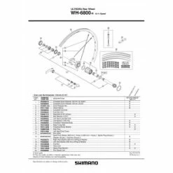 1 Corps De Roue Libre SHIMANO Y49398060 WH-6800-R Ultegra Complete Freewheel Body -Promos Velo Sprinter Magasin 1 corps de roue libre shimano y49398060 wh 6800 r ultegra complete freewheel body 2