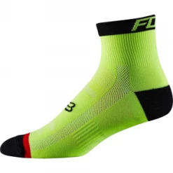 Fox Racing 1 Paire De Chaussettes FOX TRAIL SOCK 4" FLO YLW