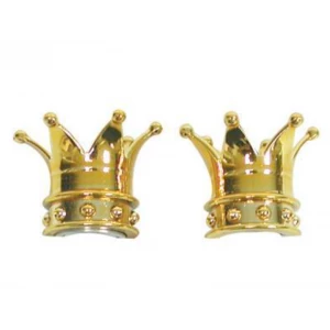 2 Bouchons De Valve TRIK TOPZ Couronne Caps Shrader Or 1 2 Bouchons De Valve TRIK TOPZ Couronne Caps Shrader Or