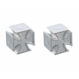 2 Bouchons De Valve TRIK TOPZ Croix De Fer Caps Shrader Argent 1 2 Bouchons De Valve TRIK TOPZ Croix De Fer Caps Shrader Argent