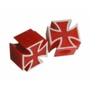 2 Bouchons De Valve TRIK TOPZ Croix De Fer Caps Shrader Rouge 1 2 Bouchons De Valve TRIK TOPZ Croix De Fer Caps Shrader Rouge