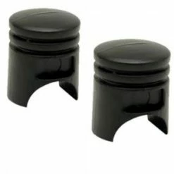 2 Bouchons De Valve TRIK TOPZ Piston Caps Shrader Noir