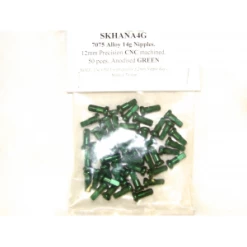 50 Têtes De Rayon Alu 14G X 12mm HALO NIPPLES