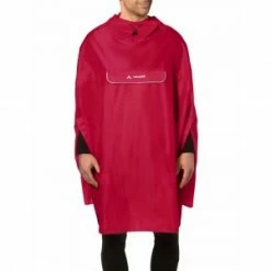 Cape De Pluie / Poncho VAUDE VALDIPINO T. M/L/XL Rouge (Indian Red) -Promos Velo Sprinter Magasin cape de pluie poncho vaude valdipino t mlxl rouge indian red 2
