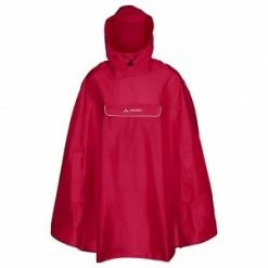 Cape De Pluie / Poncho VAUDE VALDIPINO T. M/L/XL Rouge (Indian Red)