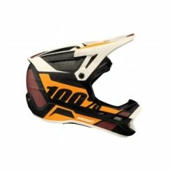 Casque Intégral 100% AIRCRAFT REVBURST Carbon Mips XL 61/62cm Noir, Orange & Blanc