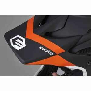 Casque Intégral EVOLVE STORM M 57/58cm Noir Matt & Orange 6 Casque Intégral EVOLVE STORM M 57/58cm Noir Matt & Orange – Image 6