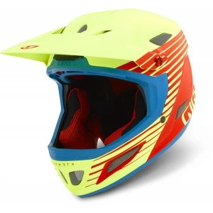 Casque Intégral GIRO CIPHER S 51-53cm Vtt Bleu / Rouge & Jaune 2 Casque Intégral GIRO CIPHER S 51-53cm Vtt Bleu / Rouge & Jaune – Image 2