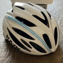 Casque Route KASK RAPIDO L 59-62cm Blanc & Bleu