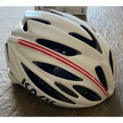 Casque Route KASK RAPIDO L 59-62cm Blanc & Rouge