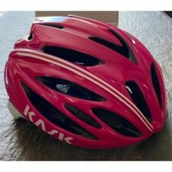 Casque Route KASK RAPIDO L 59-62cm Rose Fuschia & Blanc (version 2)