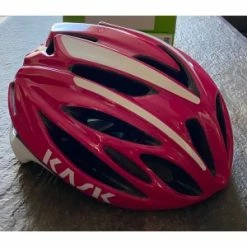 Casque Route KASK RAPIDO L 59-62cm Rose Fuschia & Blanc (version 3)