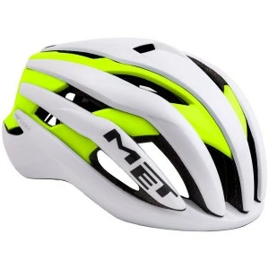 Casque Route MET TRENTA L 58-61cm Blanc & Jaune Fluo 1 Casque Route MET TRENTA L 58-61cm Blanc & Jaune Fluo