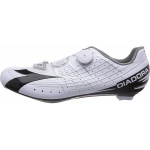 Chaussures Route DIADORA SPEED-VORTEX P.47 Blanc & Noir 1 Chaussures Route DIADORA SPEED-VORTEX P.47 Blanc & Noir