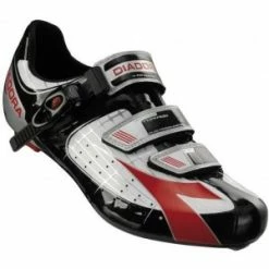Chaussures Route DIADORA TORNADO P.40 Blanc Noir & Rouge
