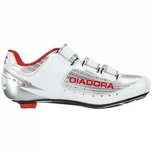 Chaussures Route DIADORA TRIVEX P.45/46 Argent Blanc & Rouge 2 Chaussures Route DIADORA TRIVEX P.45/46 Argent Blanc & Rouge – Image 2