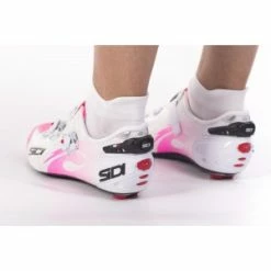 Chaussures Route Femme SIDI WIRE Carbon Air Woman P. 38 Blanc & Rose Fluo -Promos Velo Sprinter Magasin chaussures route femme sidi wire carbon air woman p 38 blanc rose fluo 3