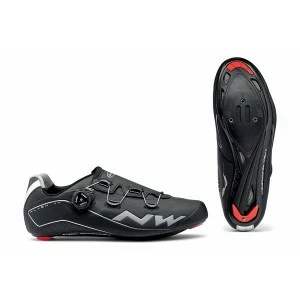 Chaussures Route NORTHWAVE FLASH TH P.41,5/45 Noir 3 Chaussures Route NORTHWAVE FLASH TH P.41,5/45 Noir – Image 3