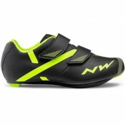 Chaussures Route NORTHWAVE TORPEDO 2 Junior P.37 Noir & Jaune Fluo