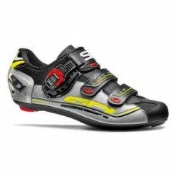 Chaussures Route SIDI GENIUS 7 P.39/40/41/44/46 Noir Argent & Jaune