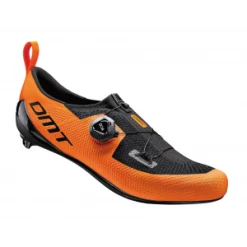 Chaussures Triathlon/Route DMT KT1 P.43 Orange & Noir / Carbone Serrages BOA