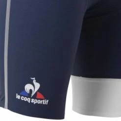 Cuissard Court LE COQ SPORTIF Bib Short Premium N°2 Tour De France T.XL/XXL Blanc & Bleu -Promos Velo Sprinter Magasin cuissard court le coq sportif bib short premium n2 tour de france txlxxl blanc bleu 2