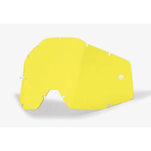 Ecran De Remplacement 100% RACECRAFT ACCURI STRATA Jaune Anti-buée 1 Ecran De Remplacement 100% RACECRAFT ACCURI STRATA Jaune Anti-buée
