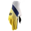 Gants 100% CELIUM GLOVE Slant Yellow T. S/M/L/XL/XXL