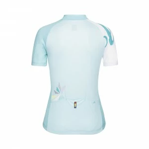 Maillot Femme LOOK ELLE EOS Bleu Manches Courtes T. S-L 2 Maillot Femme LOOK ELLE EOS Bleu Manches Courtes T. S-L – Image 2