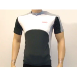 Maillot Junior M.Courtes ONDABIKE ZIP JERSEY Gris T. 14ans