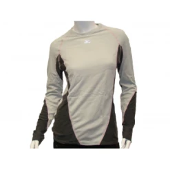Maillot Thermique Chaud Femme MIZUNO BT CREWNECK Grey-Pink Lady T. L