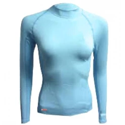 Maillot Thermique Femme MIZUNO STRETCH U/SHIRT L/S Light-Blue T. S