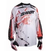 Maillot Vtt Mx Bmx SHOT Contact Rush T. L Blanc/Rouge