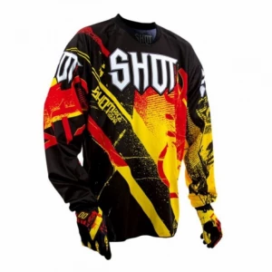 Maillot Vtt Mx Bmx SHOT Devo Spark T. L-XL Jaune/Rouge 1 Maillot Vtt Mx Bmx SHOT Devo Spark T. L-XL Jaune/Rouge