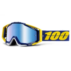 Masque 100% RACECRAFT Goggle Lindstrom - Mirror Blue Lens