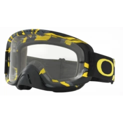 Masque OAKLEY O2 MX Intimidator Gun Metal / Jaune / Clear Lens