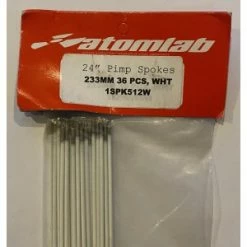 Pack De 36 Rayons ATOMLAB Acier / 233mm Blanc (BMX VTT 24") 5 Pack De 36 Rayons ATOMLAB Acier / 233mm Blanc (BMX VTT 24") -Promos Velo Sprinter Magasin pack de 36 rayons atomlab acier 233mm blanc bmx vtt 24 2