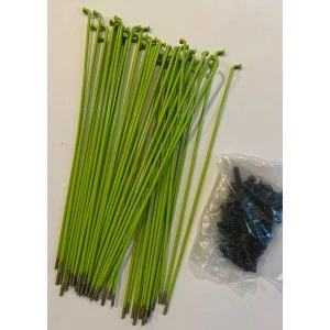 Pack De 50 Rayons SHADOW CONSPIRACY Straight Spokes Acier / 184mm Vert (BMX 20") 1 Pack De 50 Rayons SHADOW CONSPIRACY Straight Spokes Acier / 184mm Vert (BMX 20")