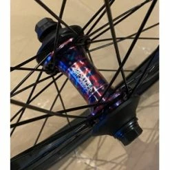 Roue Avant Bmx Custom KINK ATLAS 2 + STRANGER BALLAST Tie Dye 20" Street Park -Promos Velo Sprinter Magasin roue avant bmx global racing vector exp 20x1 38 race argent 3