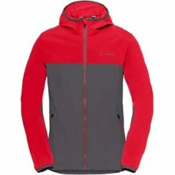 Veste Pluie VAUDE MOAB Jacket III T. L Rouge & Gris (iron)